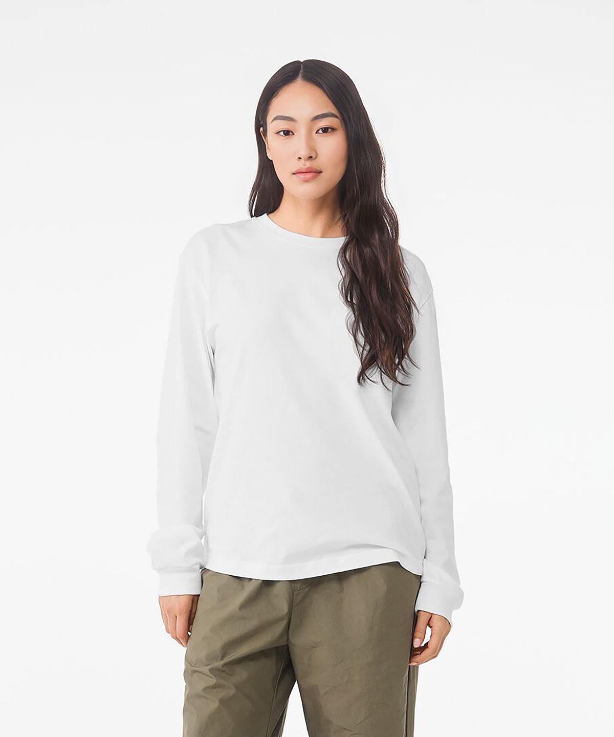 T-shirt manches longues boxy personnalisé – porté