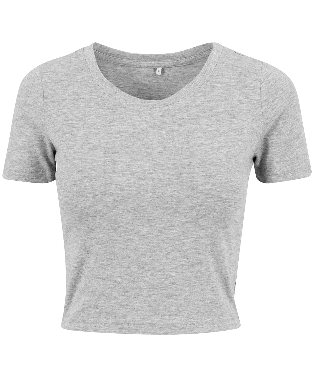 Crop top femme Gris chiné