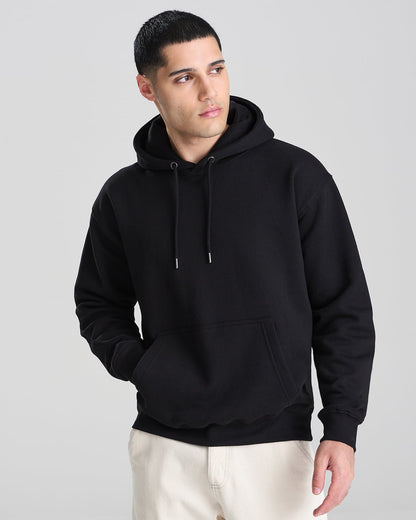 Hoodie classique 280 g noir porté
