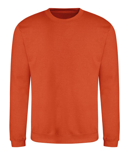 Sweat col rond 280 g Orange brûlé