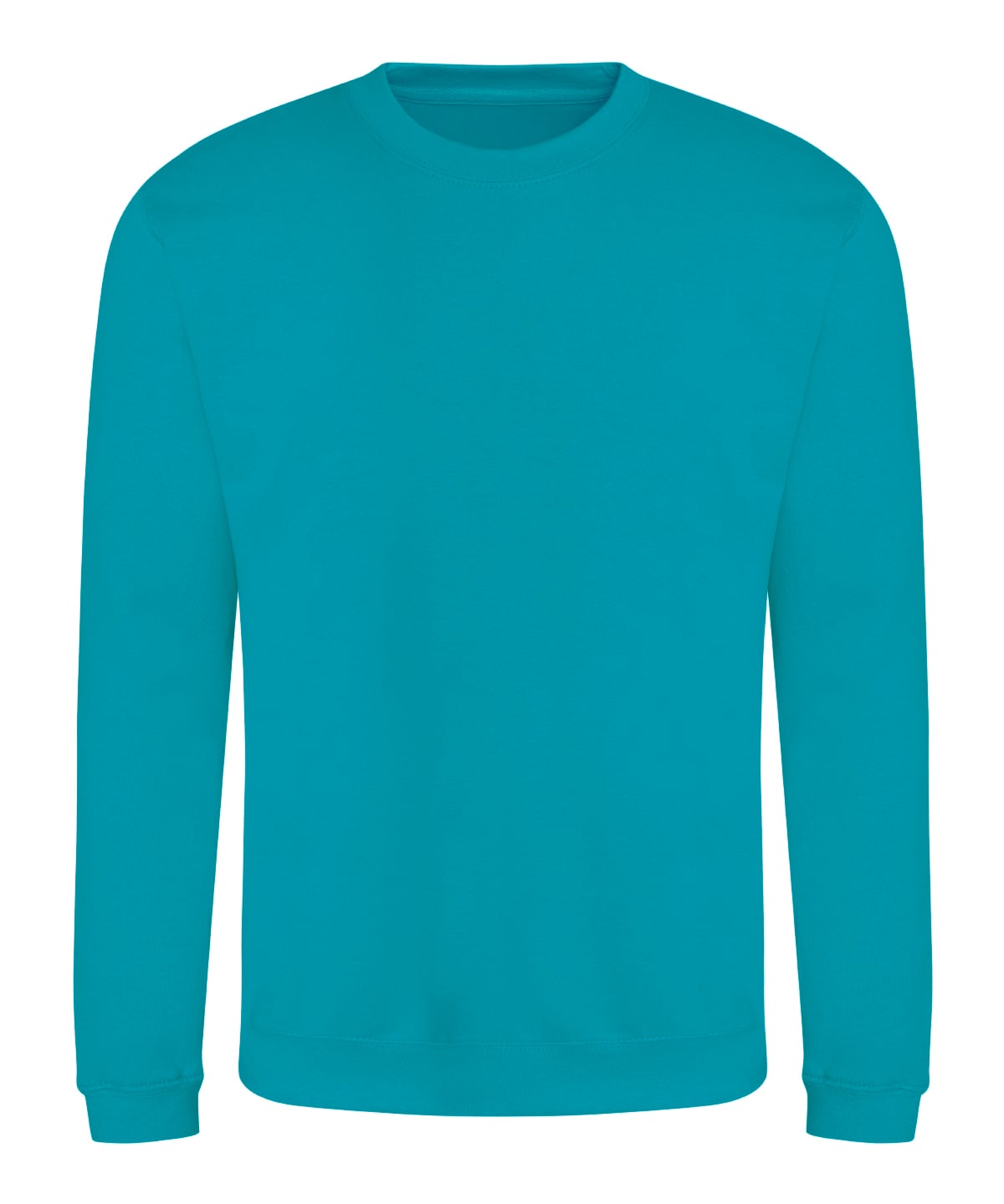 Sweat col rond 280 g Bleu lagon