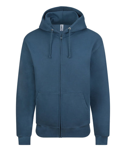 Zip hoodie classique 280 g Bleu gris