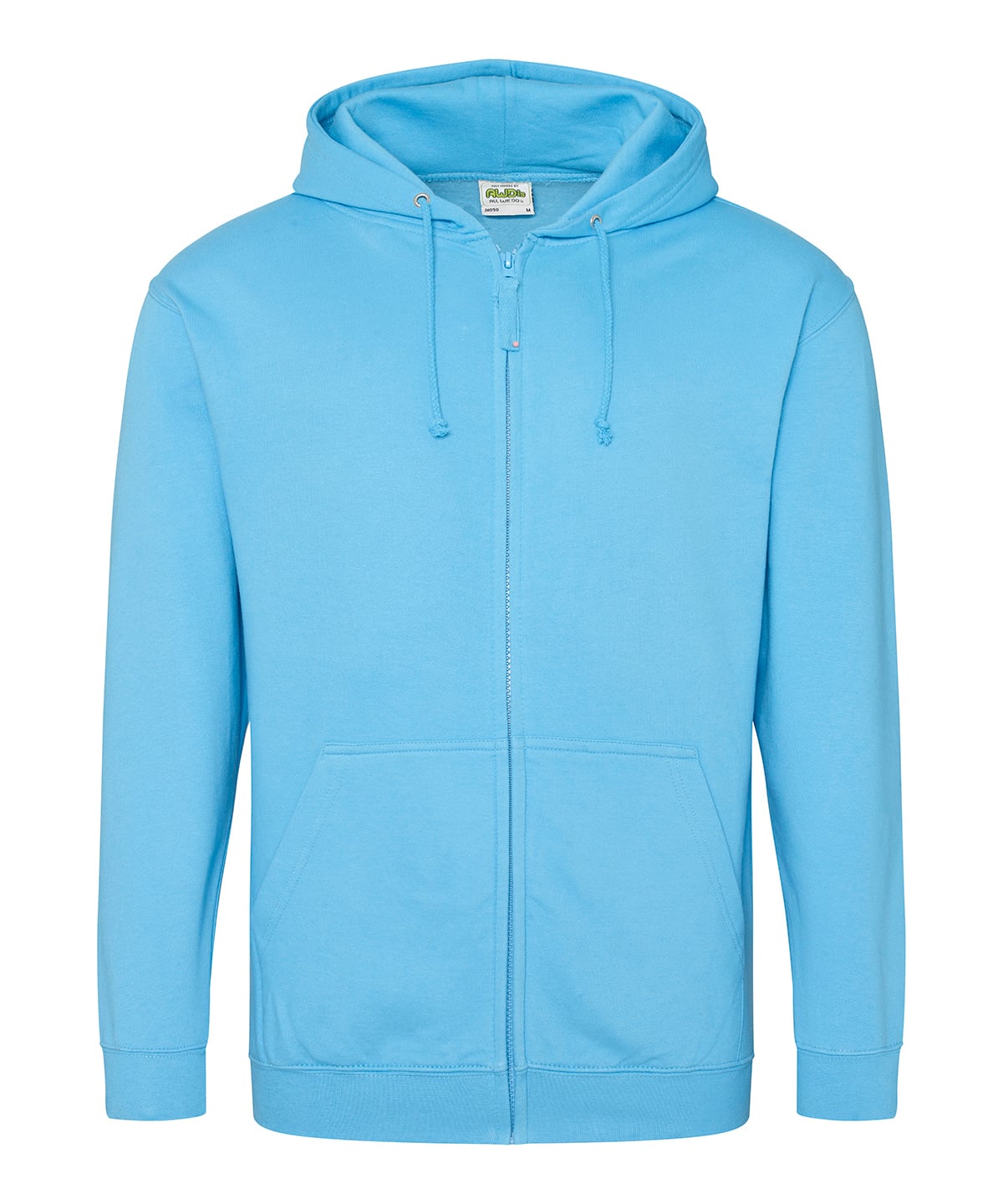 Zip hoodie classique 280 g Bleu turquoise
