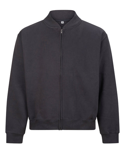 Sweat bomber épais 440 g personnalisé – Charbon – vue de face