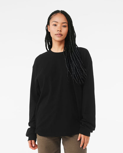 T-shirt manches longues boxy noir porté