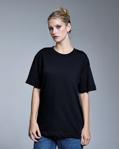T-shirt extra épais 280 g noir porté
