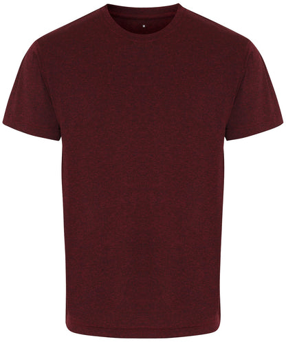 T-shirt de sport respirant Bordeaux et noir chiné