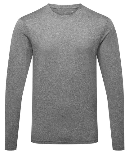 T-shirt de sport manches longues Noir chiné